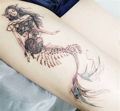 Update More Than 71 Mermaid Skeleton Tattoo In Cdgdbentre