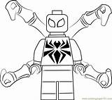 Spider Spiderman Sheets Legos Coloringpages101 Avengers Batman Ironman Superman sketch template