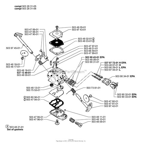 husqvarna  epa   parts diagram  carburetor parts