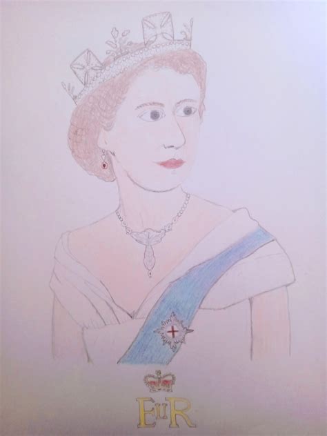queen elizabeth drawing skill
