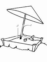 Sandbox Coloring Pages Clipart sketch template