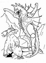 Godzilla Kaiju 고질라 색칠 공부 Colorluna Alike 보기 sketch template