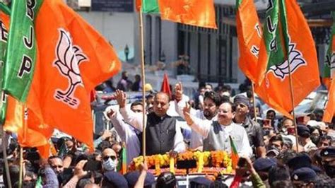bjp chief nadda leads roadshow in kangra for mission repeat hindustan