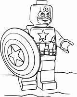 Capitan Avengers Stampare Supereroi Scudo Coloriages Raskrasil sketch template