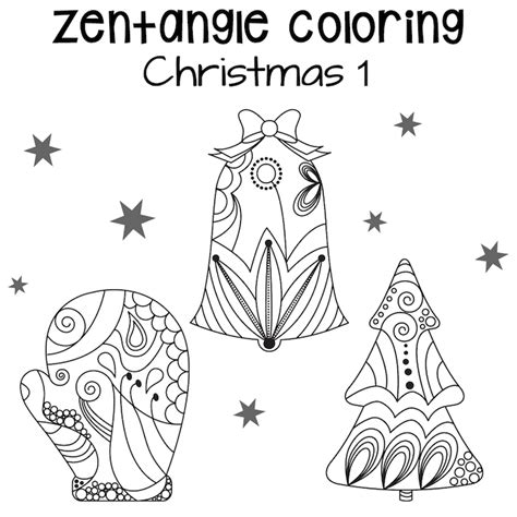 zentangle christmas coloring pages christmas coloring pages
