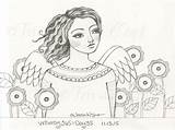 Whimsy Kogut Teresa Angels Reserved Rights Patterns Punch sketch template