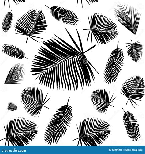 palm leaf seamless pattern stock vector illustration  tile