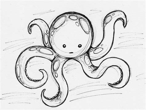 octopus pencil drawing  getdrawings