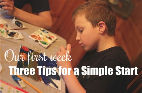 week   tips   simple start
