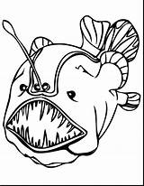 Coloring Fish Pages Angler Sea Printable Deep Colouring Fishing Tuna Lol Creatures Drawing Butterflyfish Electric Color Eel Clipart Fan Koi sketch template