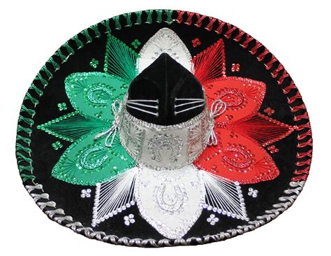 Adult Mexican Mariachi Hat Sombrero Charro Cinco De Mayo Folk Art One