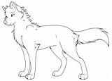 Coloring Pages Wolf Chibi Cute Getdrawings sketch template