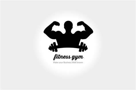 body fitness gym logo  designhub thehungryjpeg