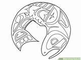 Haida Draw Canadian Nations First Coloring Pages Wikihow Native Salmon Animal Indigenous American Template Northwest Aboriginal Line Shapes Symbols Tribal sketch template