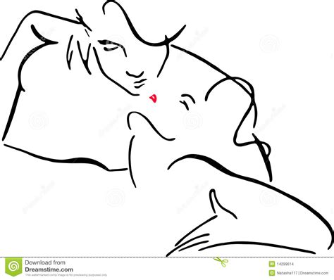 vector illustration kissing men and women stock vector