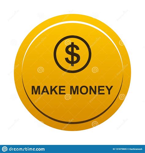 make money button stock vector illustration of earning