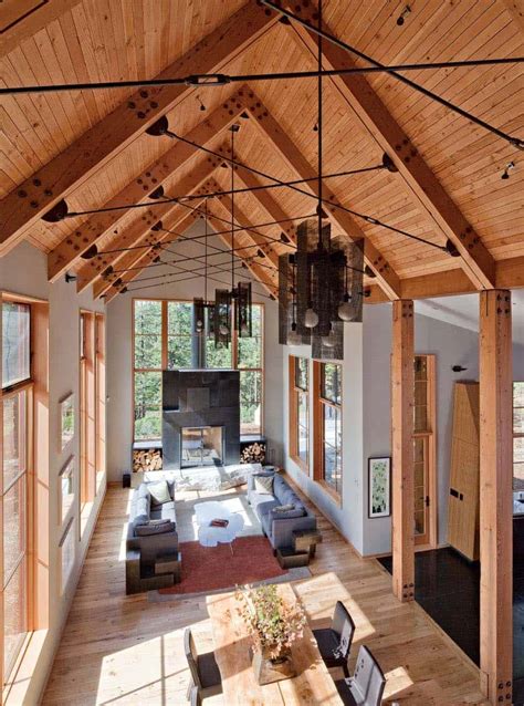 gorgeous rustic modern home surrounded  woods  lake tahoe