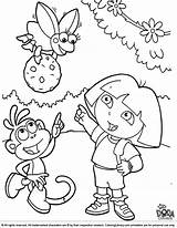 Dora Explorer Coloring Pages sketch template