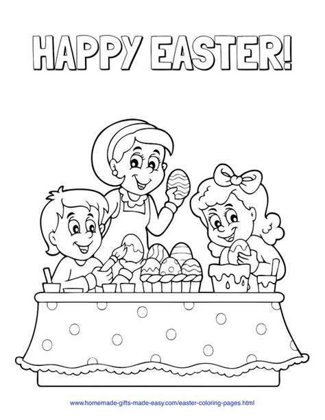 easter coloring pages  printable pdfs