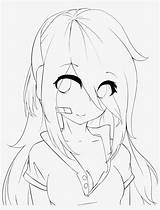 Anime Girl Lineart Base Eyes Drawing Deadlox Practice Minecraft Transparent Pngkey Getdrawings sketch template