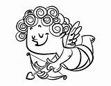 Cupido Para Colorear Cupid Curls Dibujo Con Coloring Dibujos Rizos Coloringcrew San sketch template
