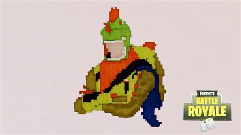 comment dessiner le skin rex de fortnite pixel art youtube
