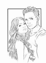 Shadowhunters Clary Jace sketch template