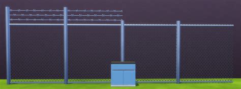 detail sims  chain link fence cc koleksi nomer