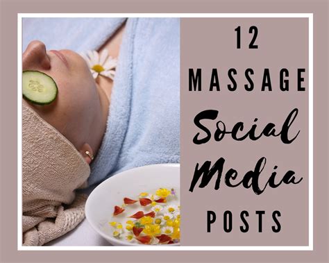 12 Social Media Posts For Massage Therapists Social Media Etsy
