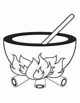 Cauldron Coloring Pages Template Cliparts Halloween Printable Clipart Print Library Sheknows Printables sketch template