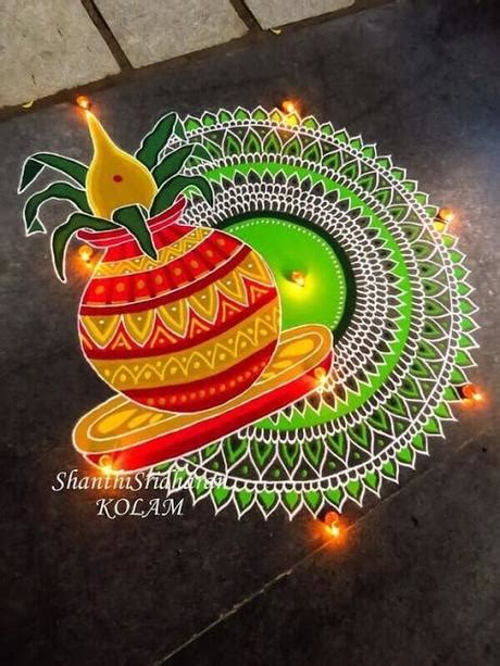 beautiful pongal rangoli designs   paperblog