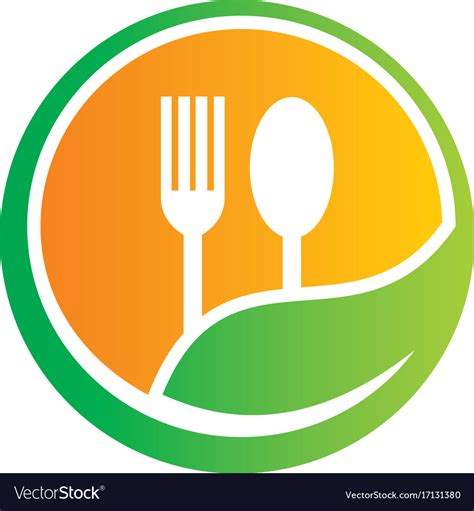 organic food restaurant logo royalty  vector image