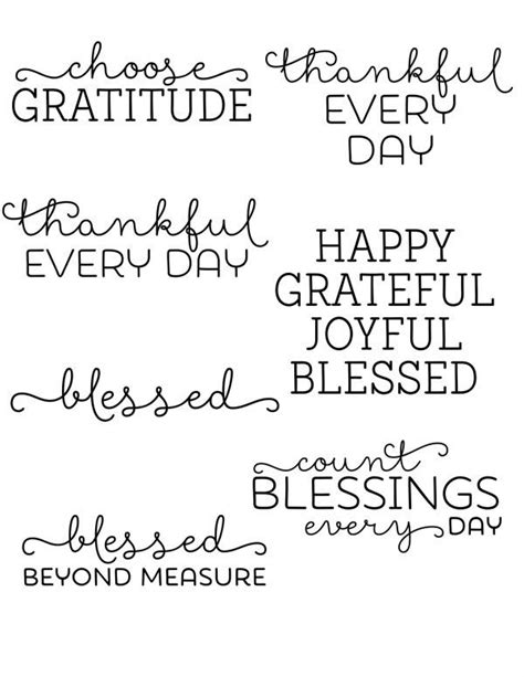 types  lettering   happy grateful   kind