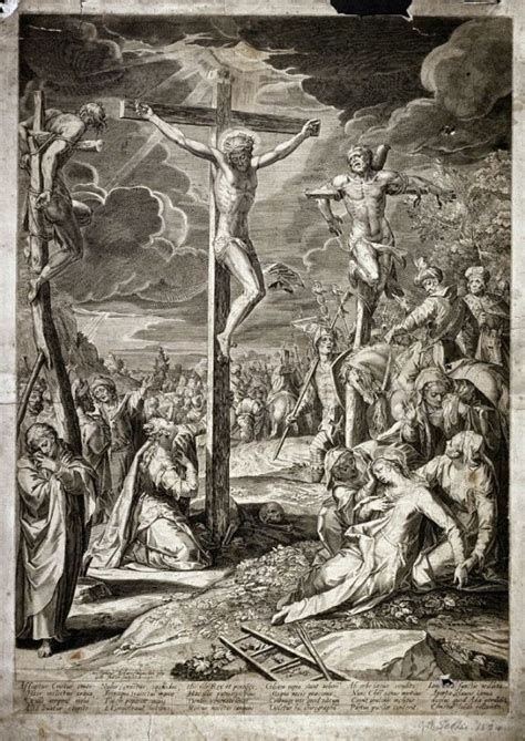 Christ On The Cross Between The Two Thieves Aegidius