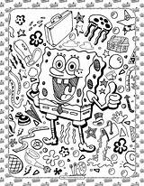 Spongebob Drawn Coloringoo sketch template