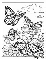 Schmetterling Monarch Skiptomylou Colouring Malvorlagen Lou Svg Dxf sketch template