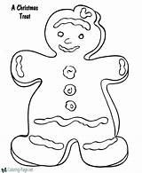 Coloring Christmas Pages Gingerbread Sheets Man Cookies Colouring Cookie Print Theme Treats Printable Color Sheet Template Kids Printing Activity Templates sketch template