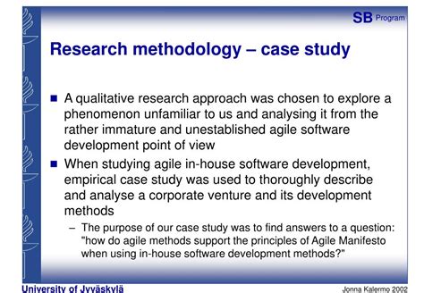 methodology  case study