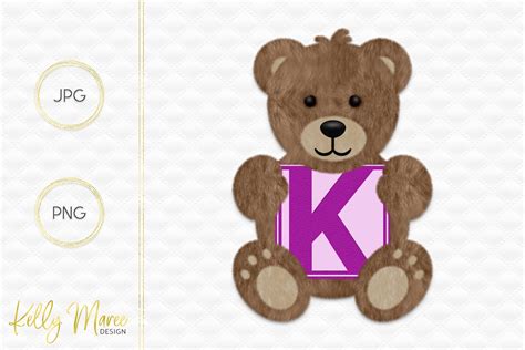 letter  bear clipart alphabet graphics teddy bear graphic etsy