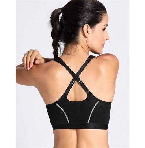 Women S High Impact Front Closure Racerback Full Support Sports Bra