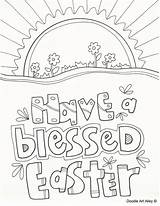 Easter Coloring Pages Religious Printable Sheets Doodles Christian Colouring Printables Print Sunday Book Jesus Preschool Kids Color Education Cross School sketch template