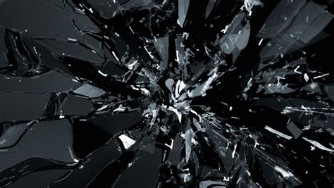 shattered glass slow motion alpha stock footage video  royalty