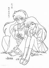 Inuyasha Coloring sketch template