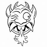 Teufel Devil Ausmalbilder Ausmalbild Duiveltje Griezels Duivels ähnliche Malvorlagen Leukvoorkids sketch template