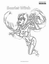 Witch Scarlet Coloring Pages Superfuncoloring Fun Super Getdrawings Superhero Getcolorings Colori sketch template