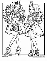 Ever After High Apple Coloring Cartoon Pages Locks Blondie Jr Amp sketch template