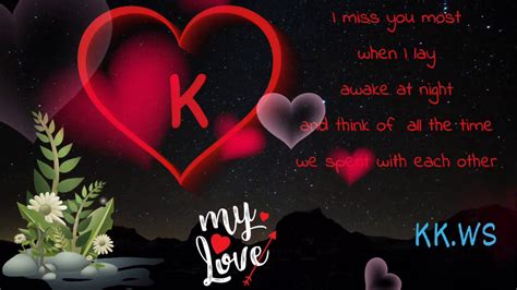 K Letter Romantic Status Youtube