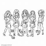 Lego Friends Coloring Pages Printable Print Girls Look Other sketch template
