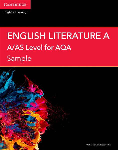 level english literature   aqa sample preview  cupukschools issuu