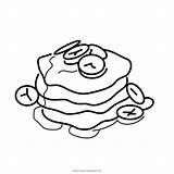 Pancake Coloring Pages Banana Color Printable Getdrawings Getcolorings sketch template